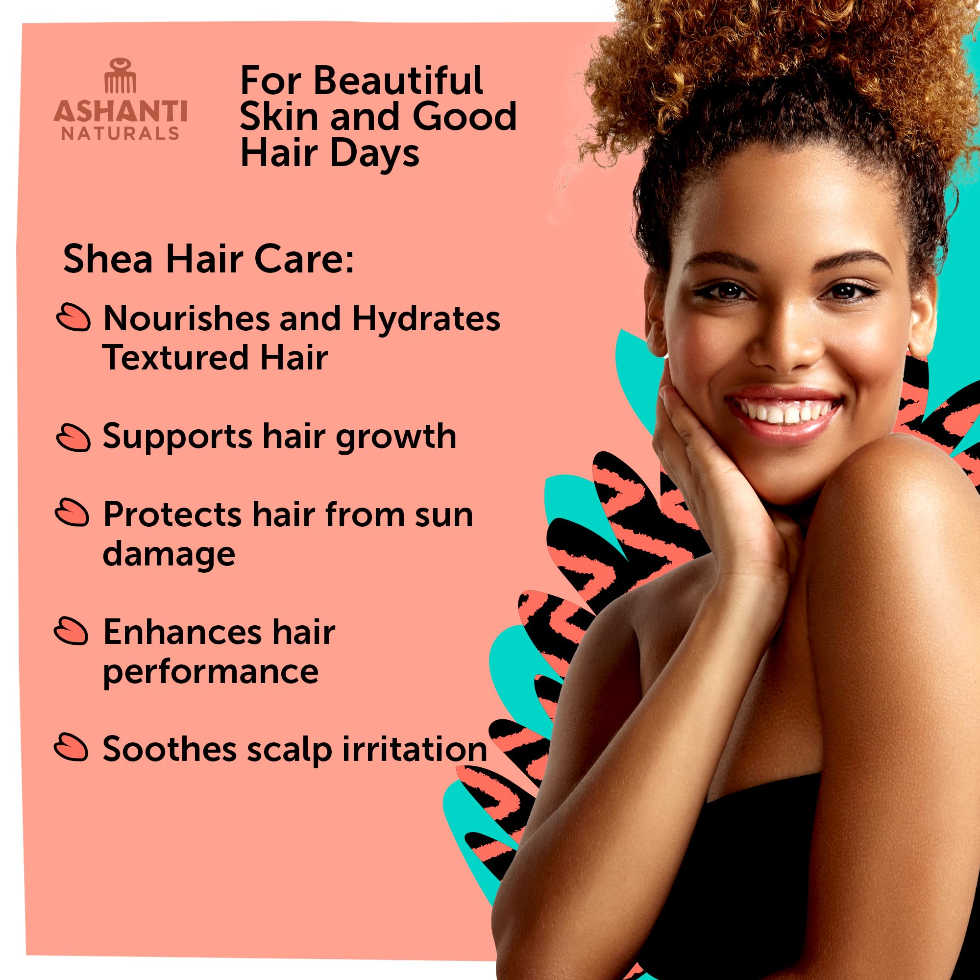 Ashanti Naturals Bouffants & Broken Hearts face skincare use on damp skin for glow