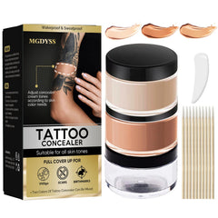 Asomooh Tattoo Cover Up packaging shows shade chooser for easy color matching.