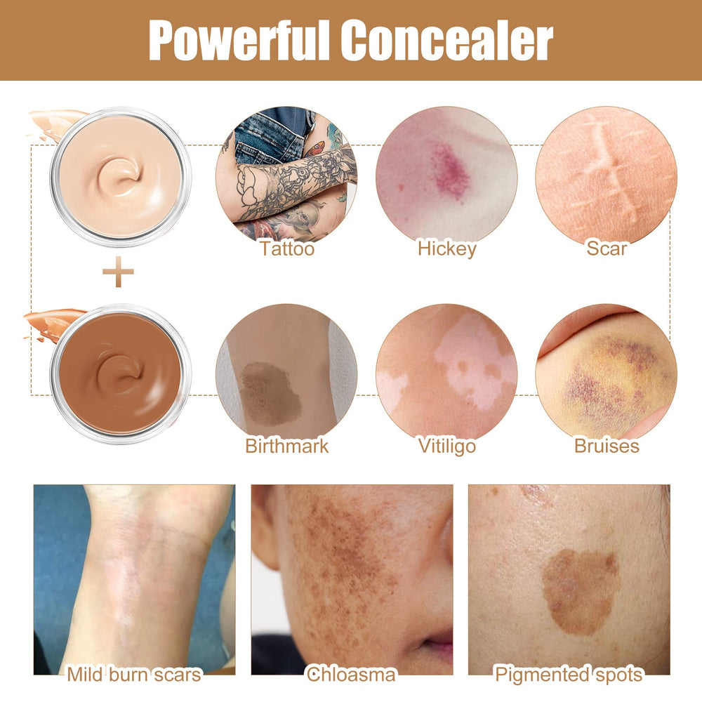 Asomooh Tattoo Cover Up delivers a natural finish after drying on the skin.