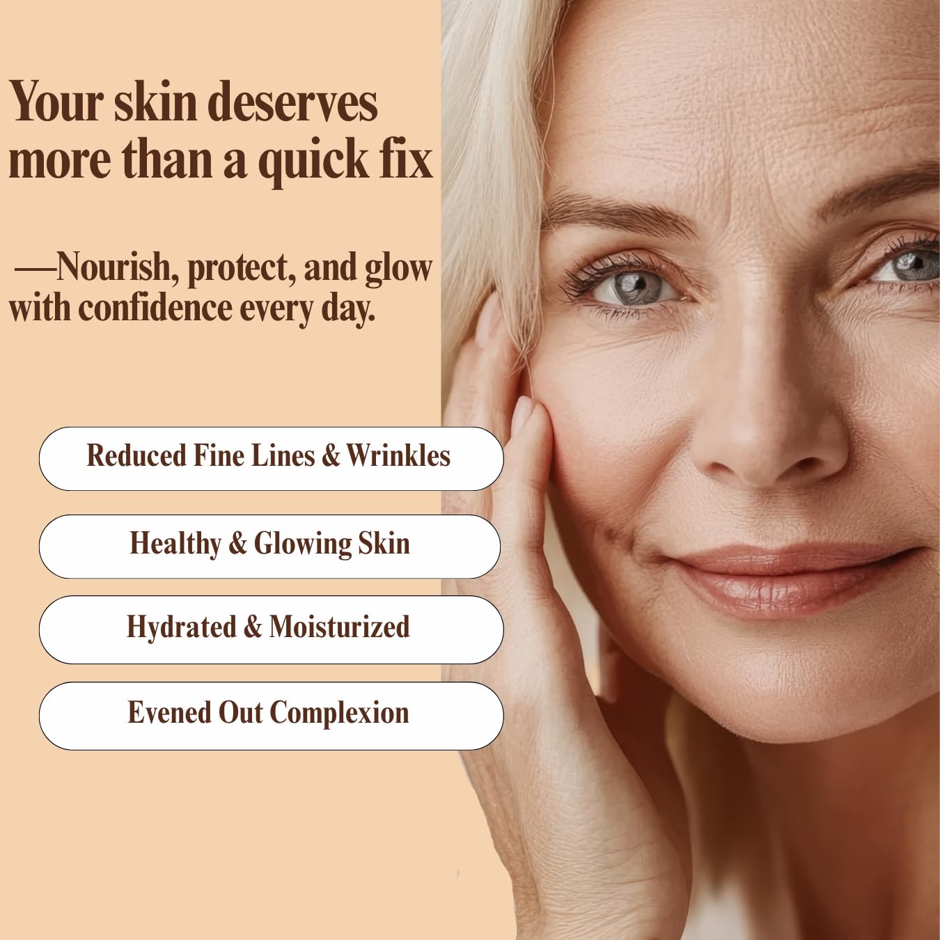 Aspen Kay Naturals Glow morning routine application on face