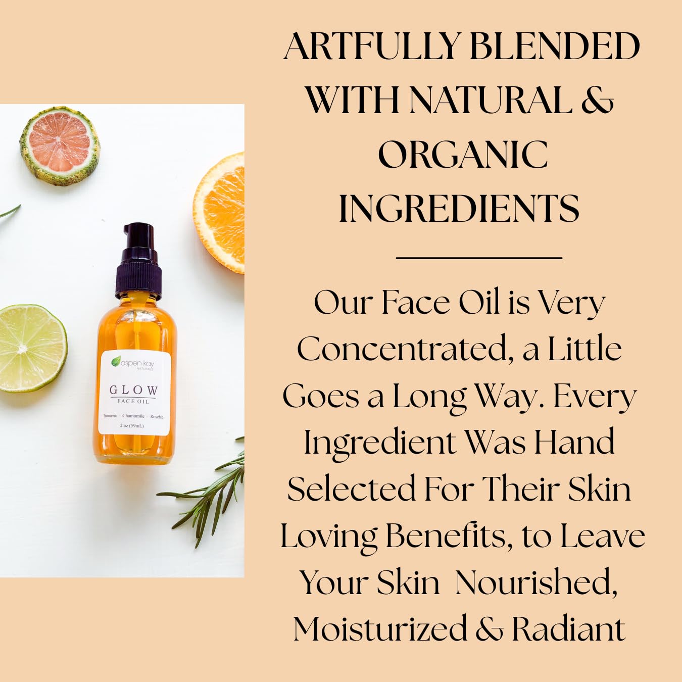 Aspen Kay Naturals Glow under-eye area application for nourishment