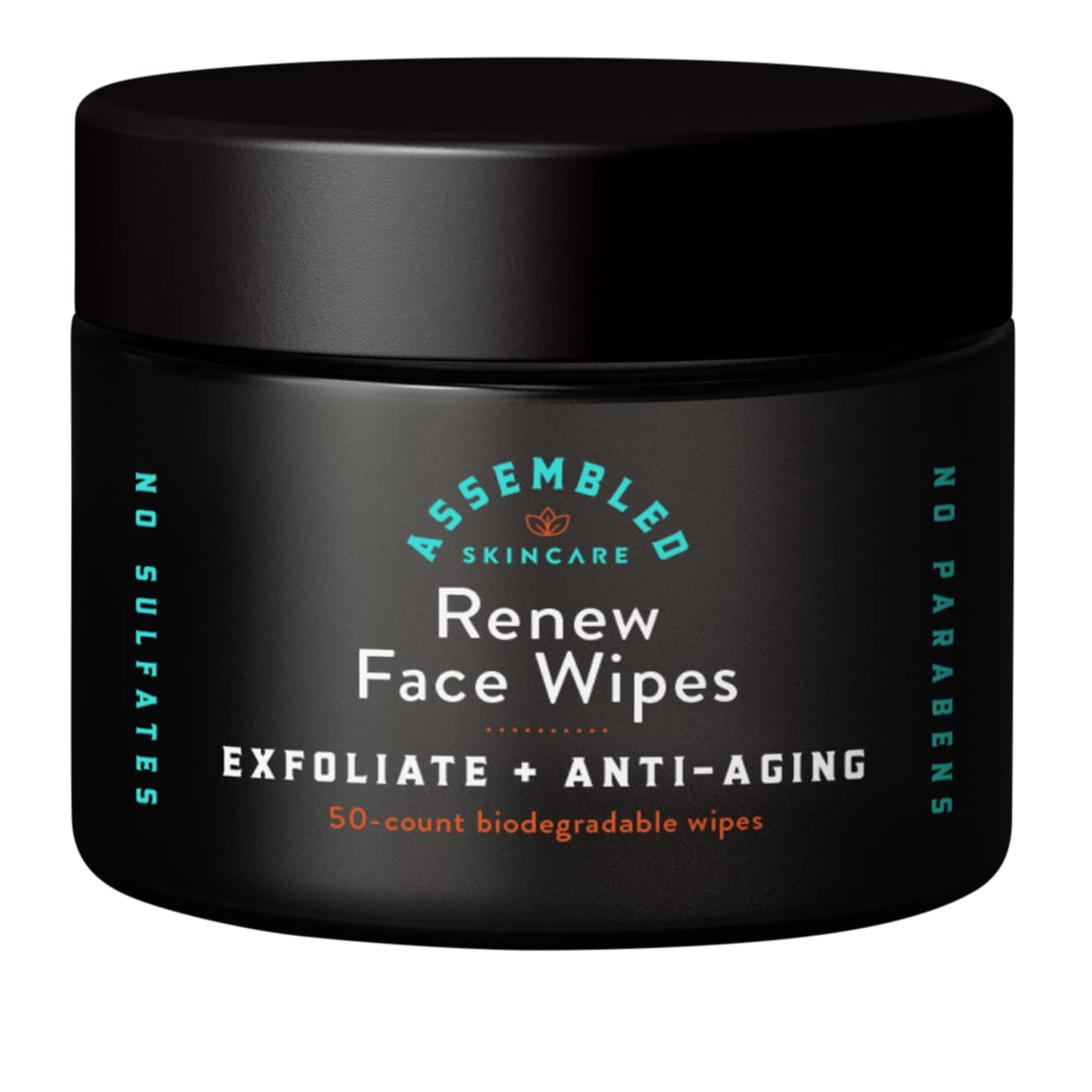 Assembled Renew Face Wipes pack demonstrates convenient daily cleansing for fresher skin.