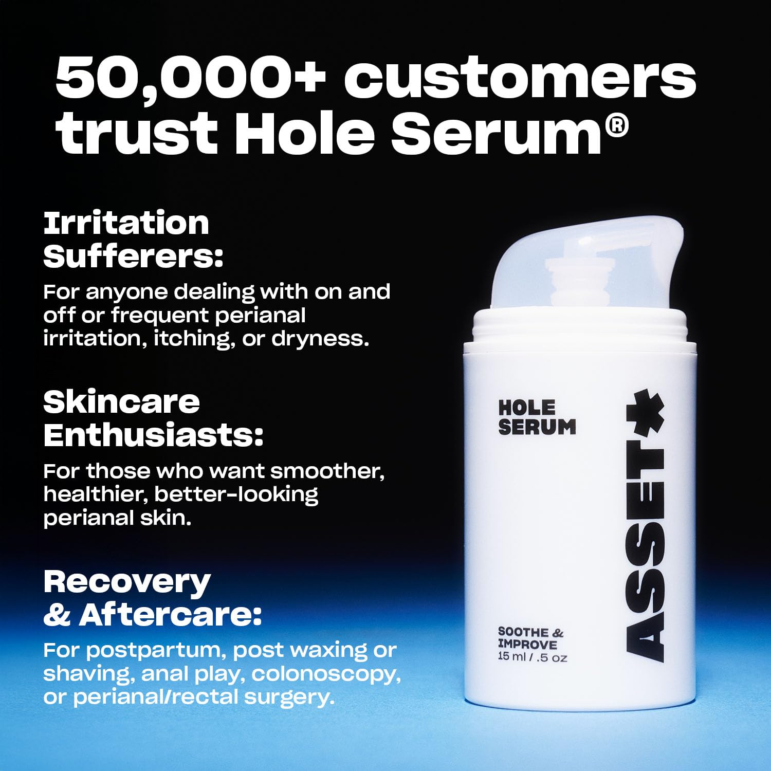 Asset Hole Serum quick absorption yields a comfortable, matte finish for daily wear.