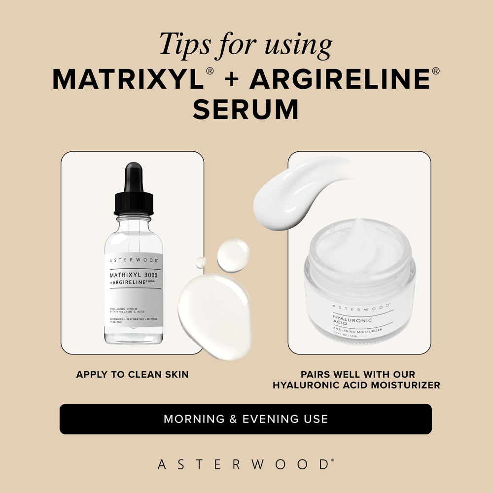 Asterwood daily skincare routine photo suggests simple integration into day and night plans.