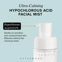 Asterwood Hypochlorous Acid Spray after-workout use suggests acne and redness benefits.