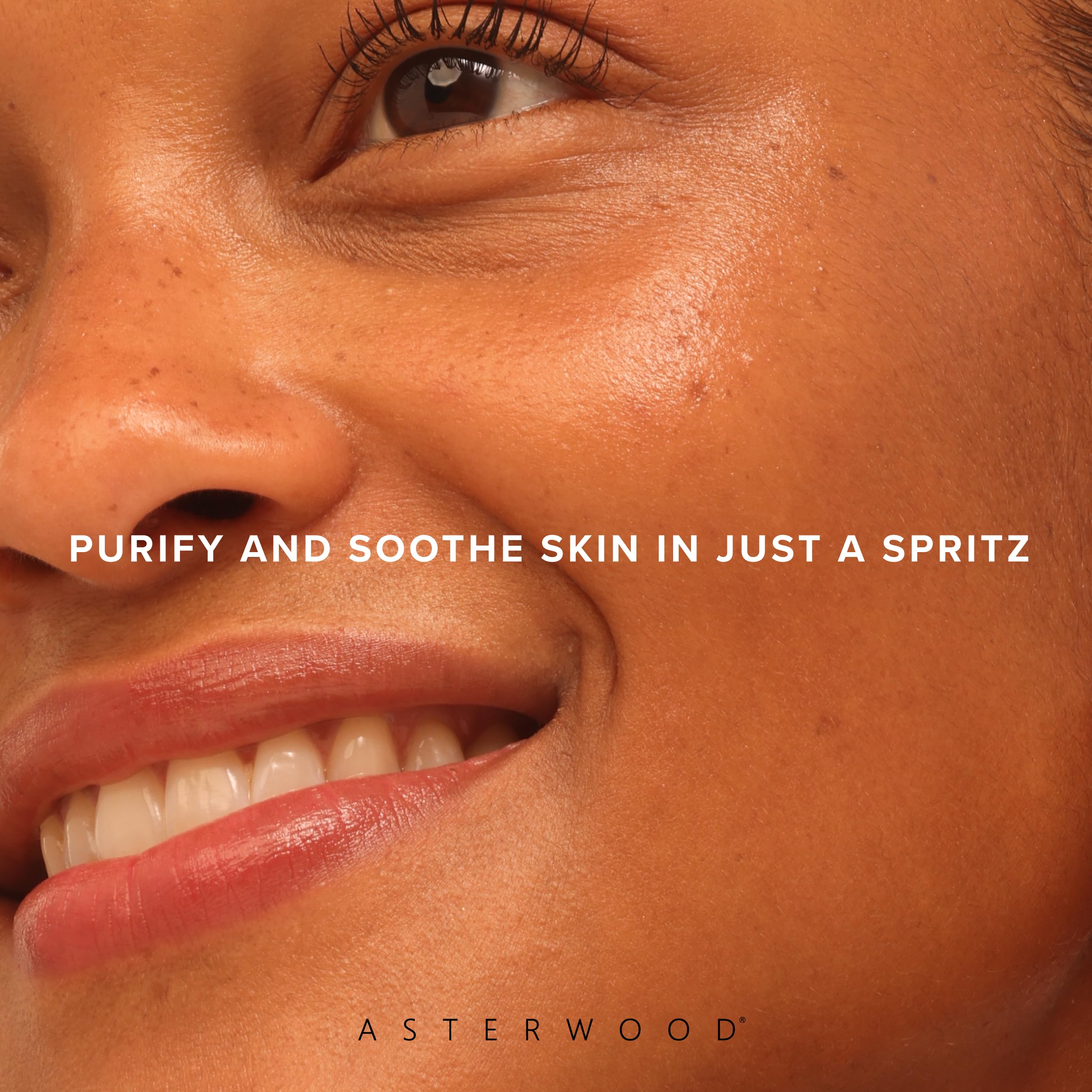 Asterwood Hypochlorous Acid Spray packaging highlights a lightweight 4 oz bottle.