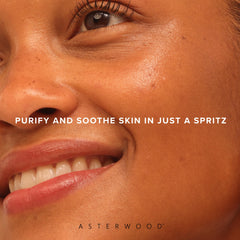 Asterwood Hypochlorous Acid Spray packaging highlights a lightweight 4 oz bottle.
