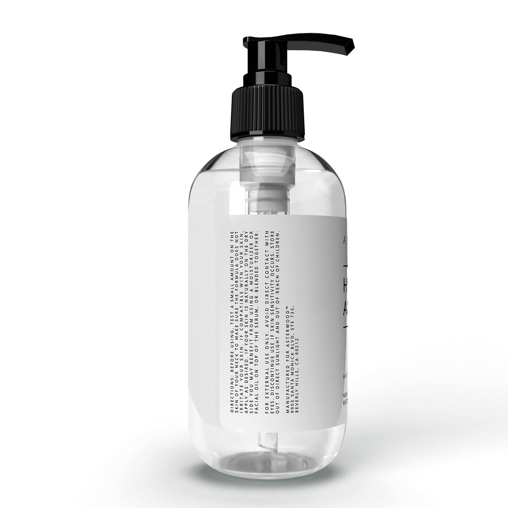 Asterwood skincare scene with soft lighting conveys premium fragrance-free care