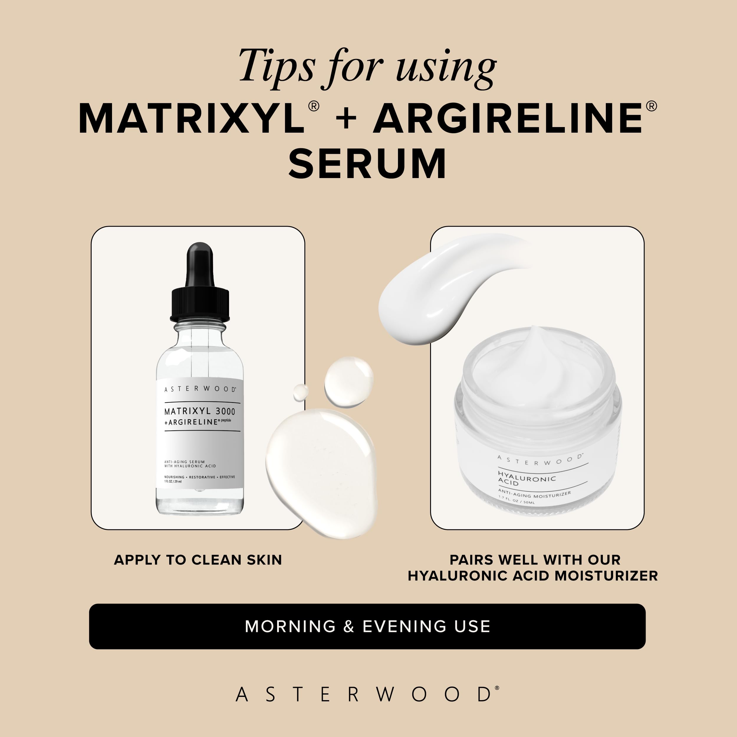 Asterwood vegan cruelty-free label signals ethical skincare.