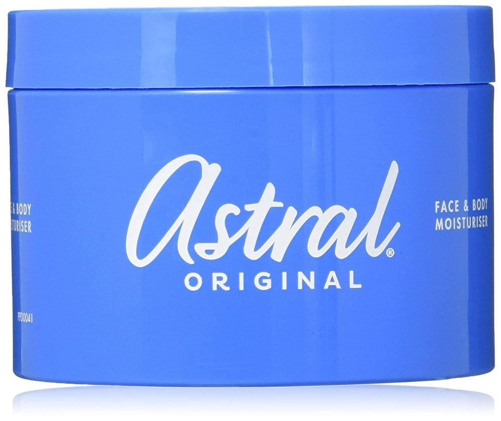 Astral All Over Moisturiser Cream 500ml bottle with pump for daily skin hydration