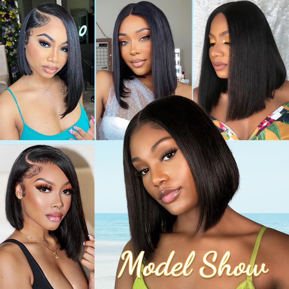 ASUTTRY Bob Wig bone straight style with silky movement.
