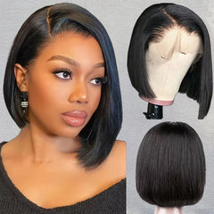 ASUTTRY Bob Wig natural hair texture close-up shows silky finish for realistic look.