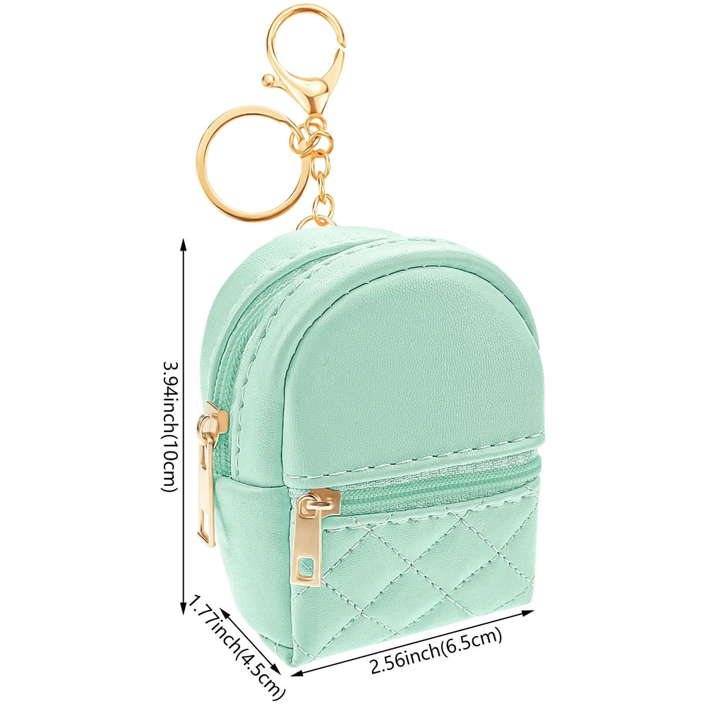 Aswewamt mini backpack cosmetic bag green—lightweight pouch for on-the-go items.