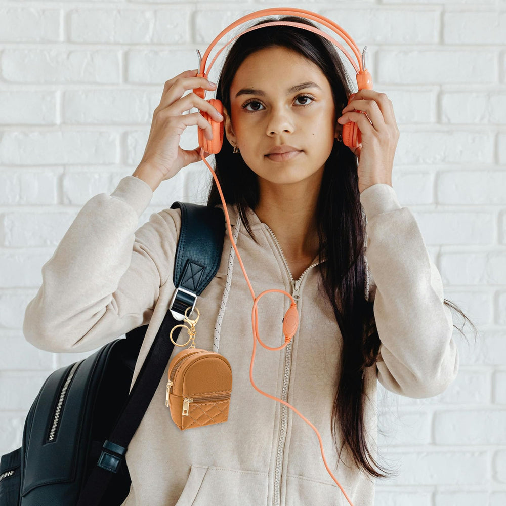 Aswewamt cosmetic bag hanging on bag—accessible storage on the go.