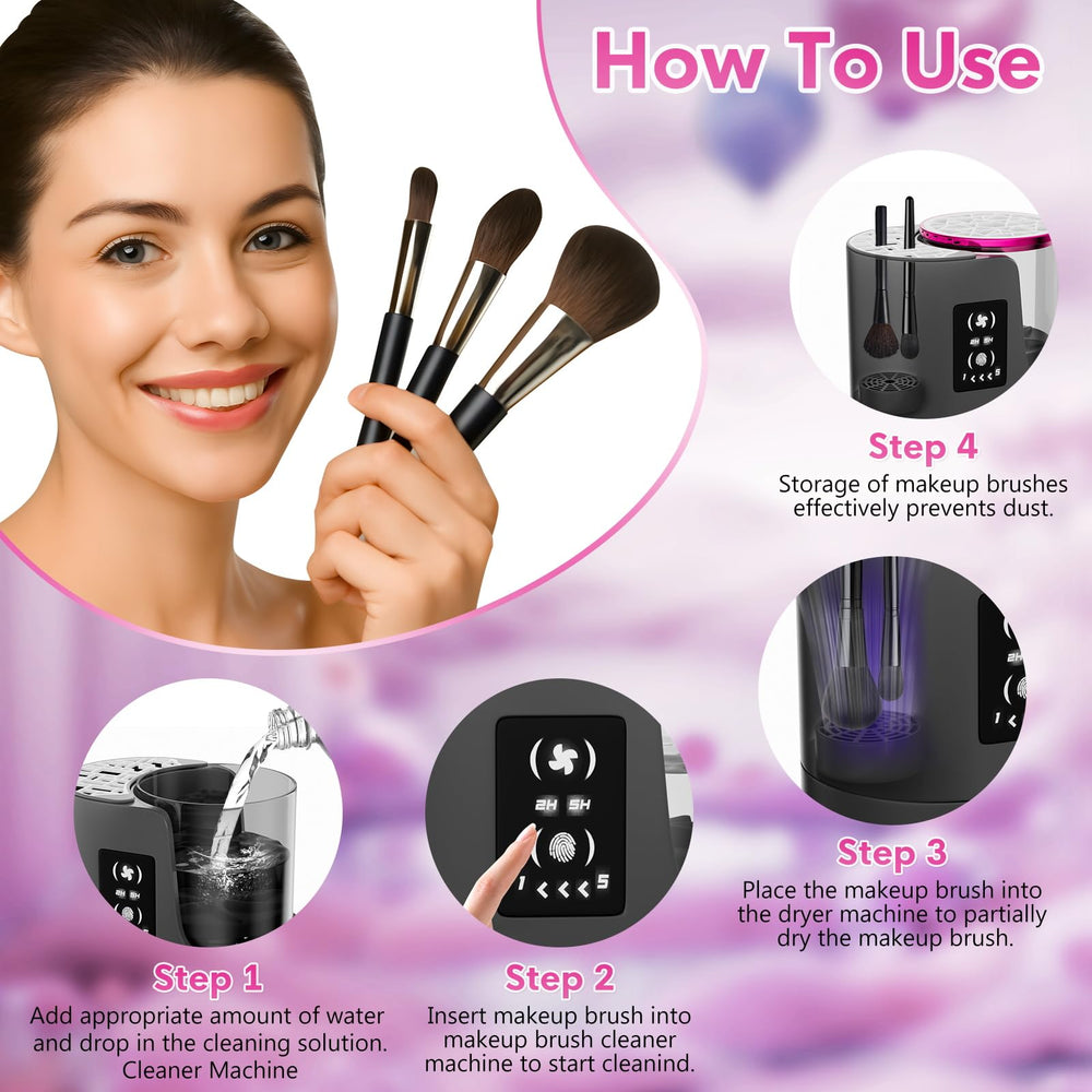 ATIDIE 3-in-1 cleaner compact unit with a travel case for portability.