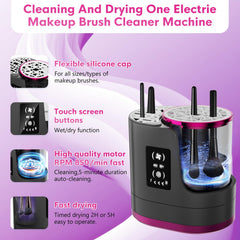 ATIDIE 3-in-1 cleaner timer display shows a 5-minute cycle for quick refresh.