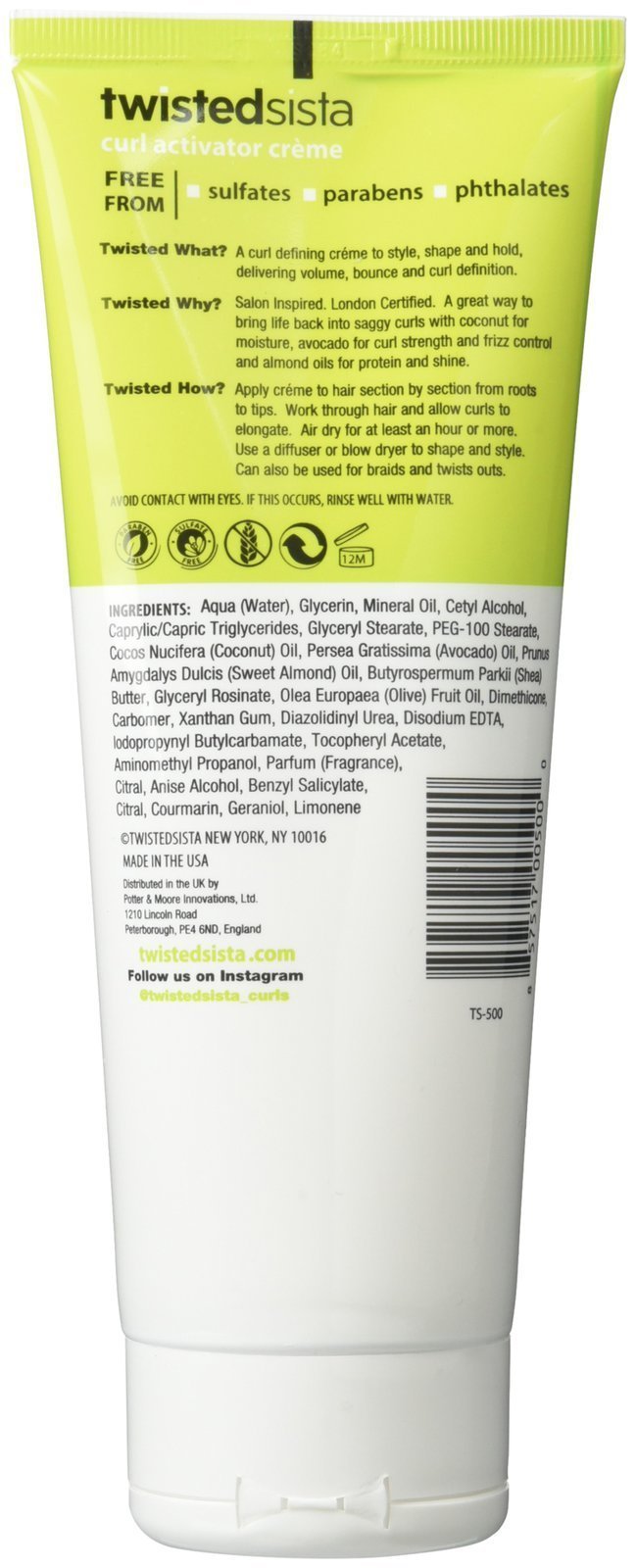 Atlas Ethnic Company Twisted Sista cream jar highlighting moisture and shine.