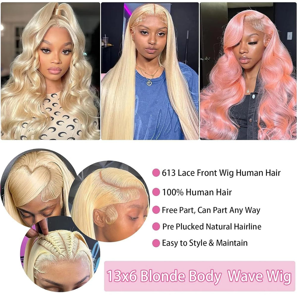 Atilck 613 lace-front detail 13x6 deep parting versatility