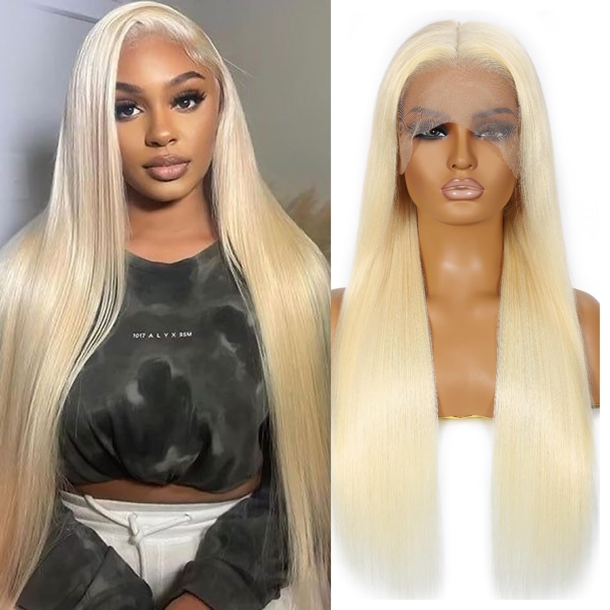 Atilck ash-blonde 613 wig length showcase dramatic styling