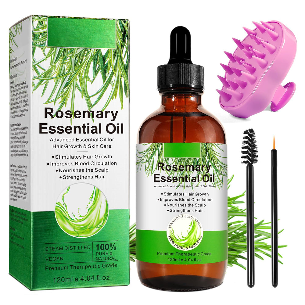 ATOANY rosemary oil bottle 4oz enabling scalp nourishment for healthier hair.