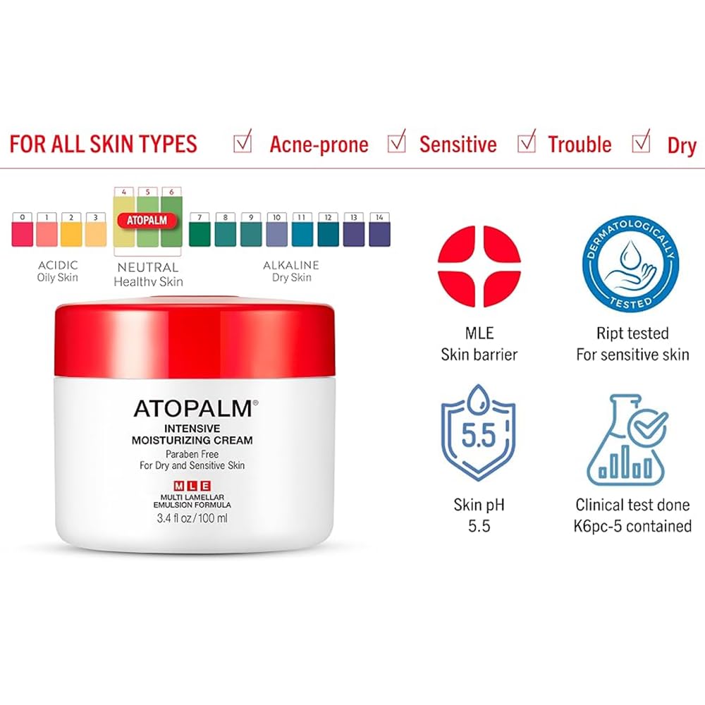 ATOPALM after-treatment care scene suggests comfort after microdermabrasion