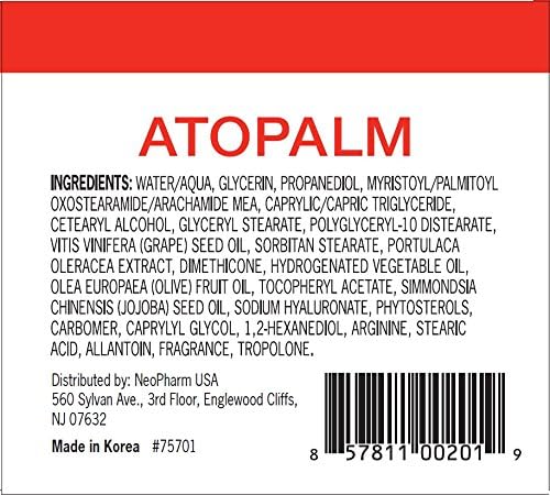 ATOPALM daily use routine image shows versatile face-and-body hydration