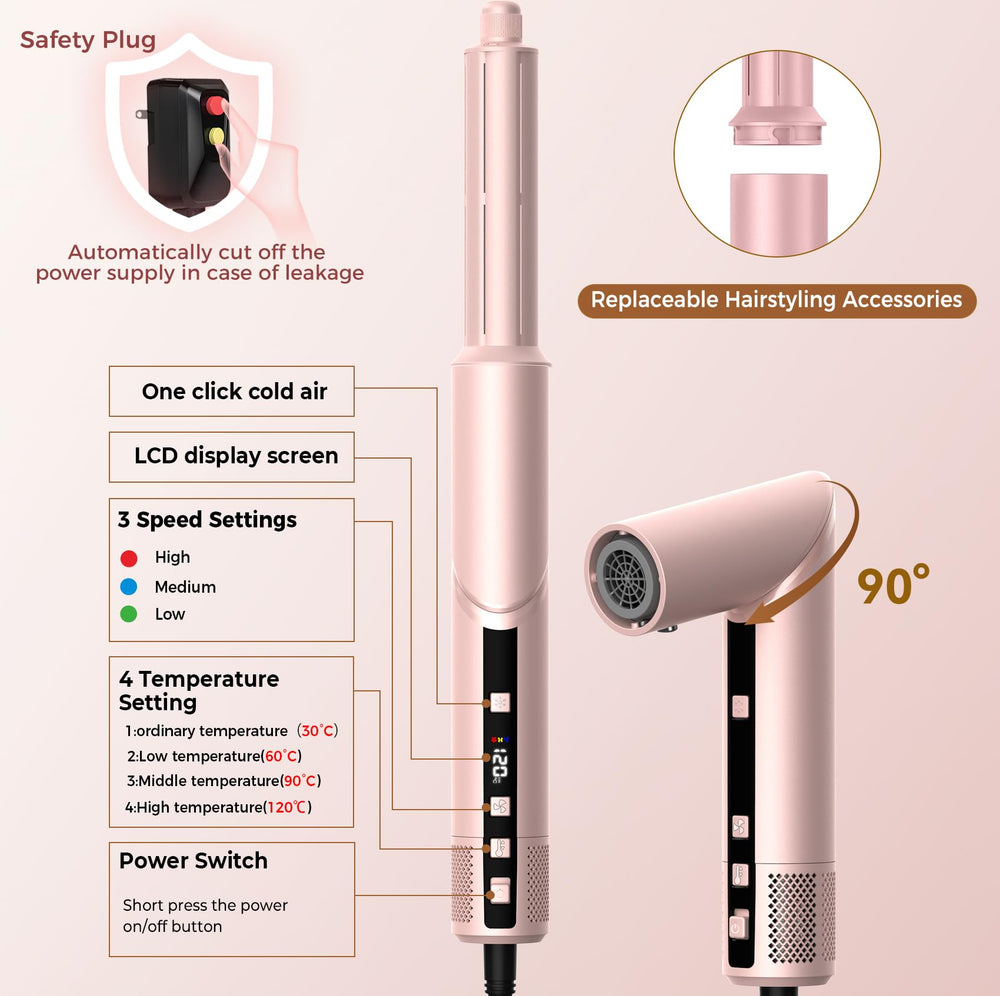 360-degree swivel cord preventing tangling during use