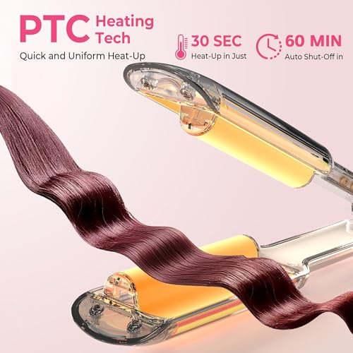 Atopskins curling iron with UK EU plug adapter for overseas styling