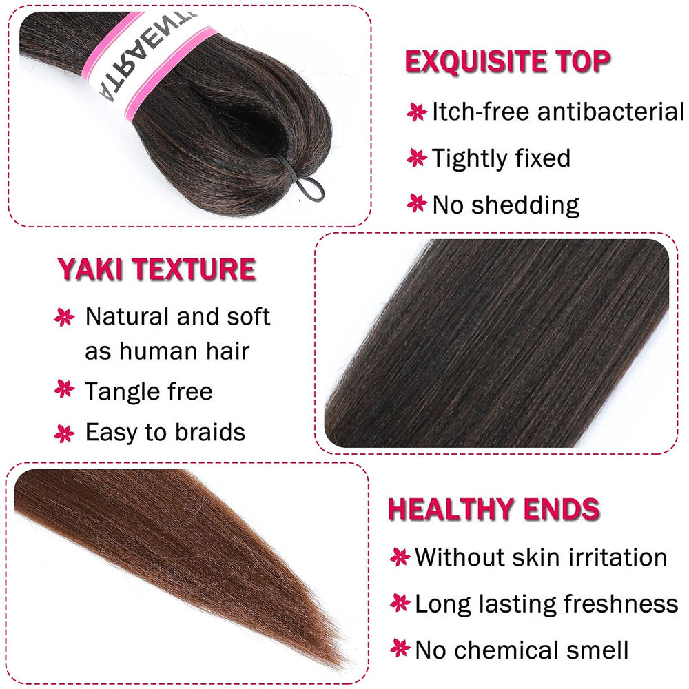 ATRAENTE ombre 18in no tangles design for easy maintenance daily wear