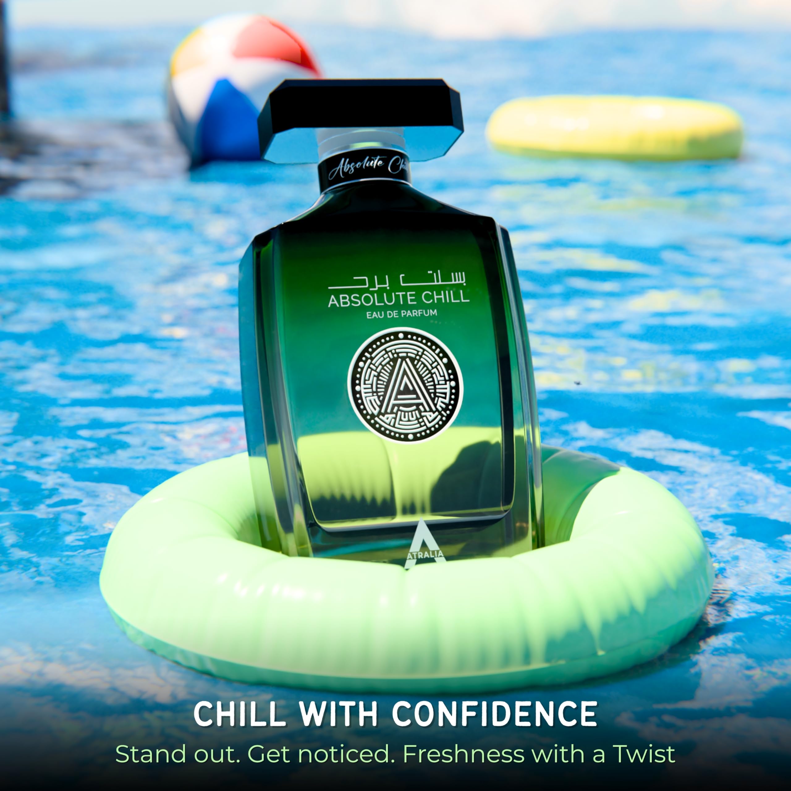 Atralia Absolute Chill citrus leaves and mint scene suggesting energizing summer vibes.