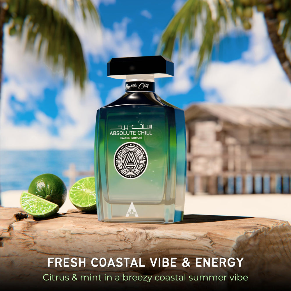 Atralia Absolute Chill green lemon and mint accents signal clean, versatile daily wear.