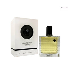 Atralia Albert Einstein Infinity EDP bottle front, versatile day-to-night fragrance for every occasion.