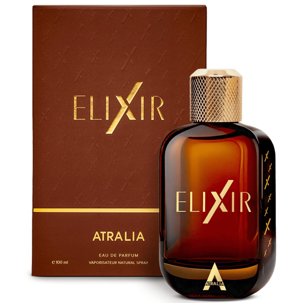 Atralia Elixir bottle front shows premium design for gifting elegance.