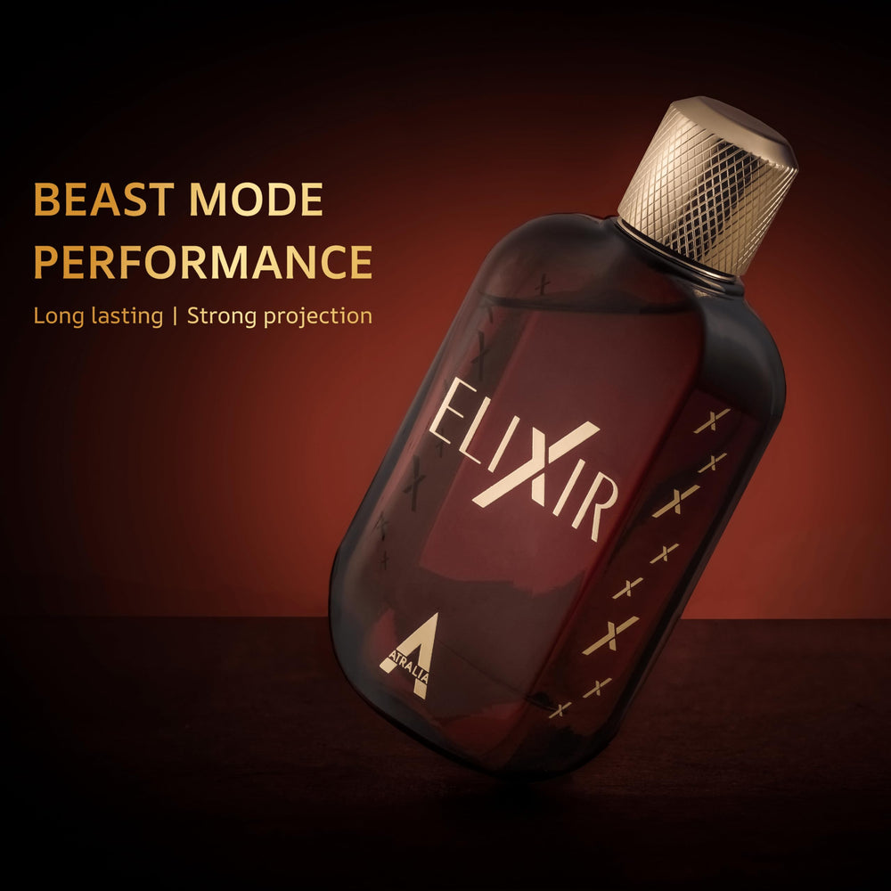 Atralia Elixir offers lasting presence through a balanced aromatic base.