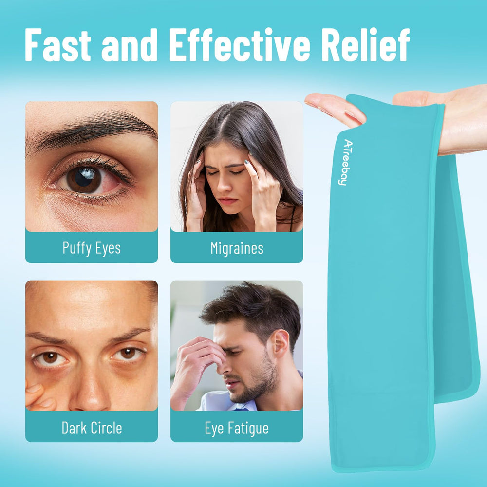 ATreebay cooling eye mask soft fabric surface for comfortable wear.