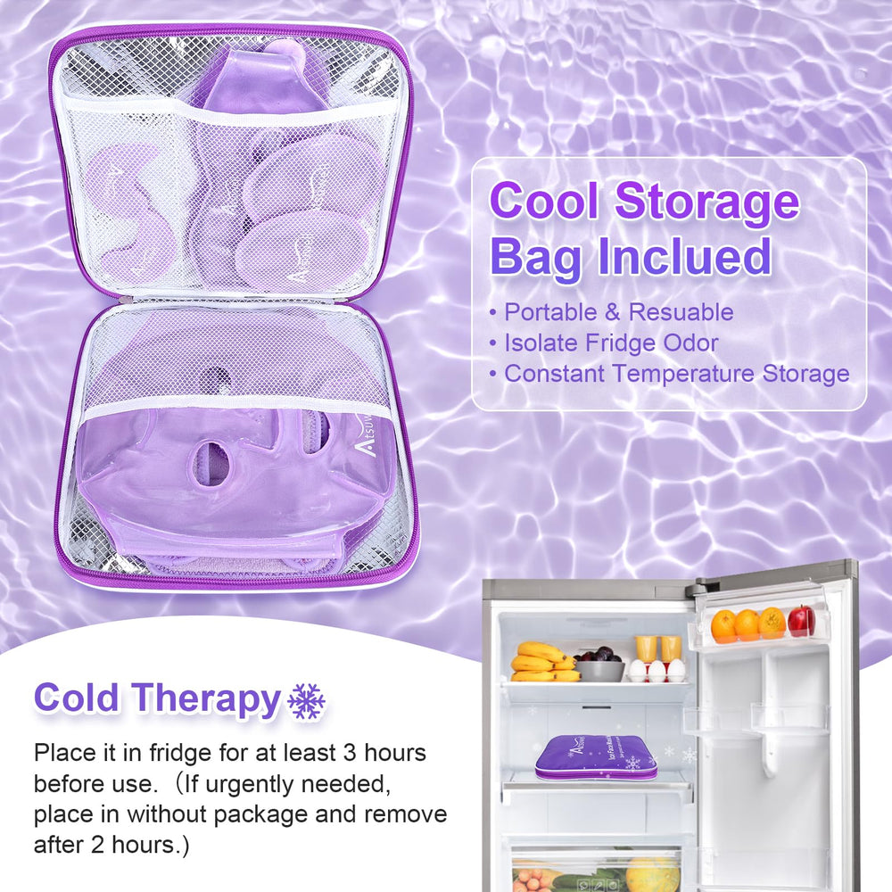 Atsuwell face mask reversible design for plush versus cooler experience