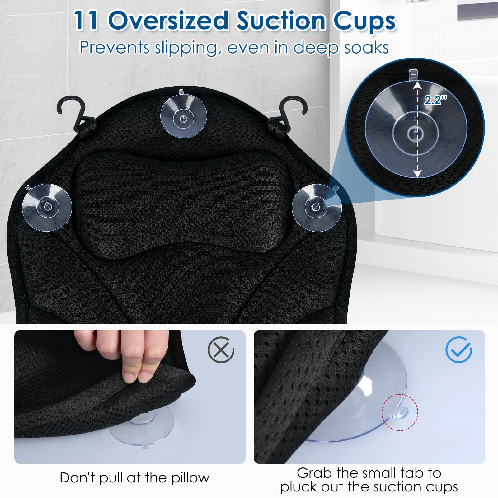 Atsuwell 3D mesh surface stays cool and dries quickly after use.