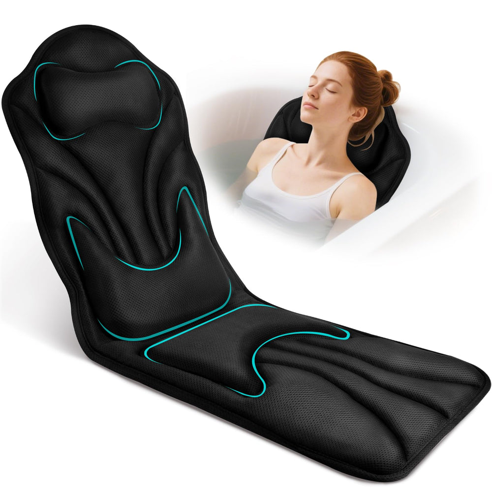 Atsuwell full body bath pillow neck support cushions the head for a relaxing soak.