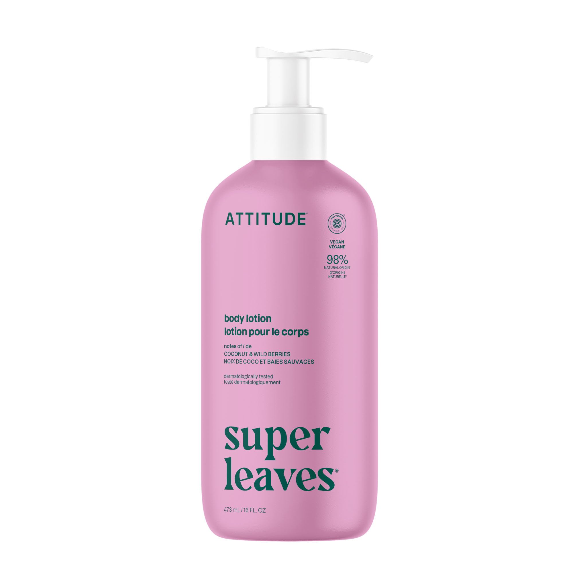 ATTITUDE Body Lotion EWG-Verified bottle highlights clean ingredients for daily hydration.