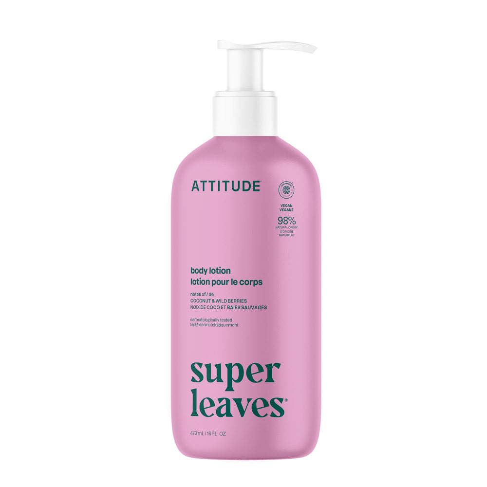 ATTITUDE Body Lotion EWG-Verified bottle highlights clean ingredients for daily hydration.