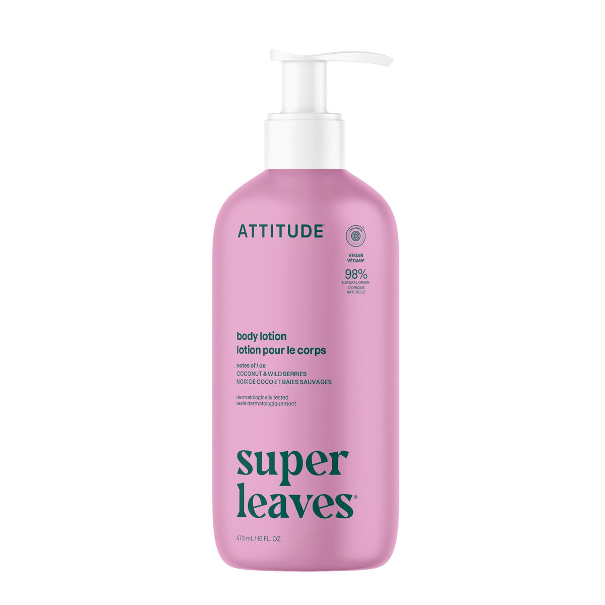 ATTITUDE Body Lotion EWG-Verified bottle highlights clean ingredients for daily hydration.