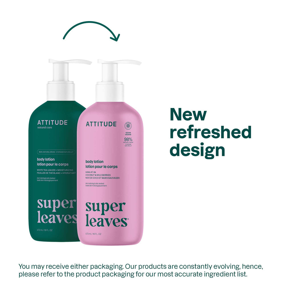 ATTITUDE Body Lotion non-greasy texture showcases fast-absorbing hydration for quick daily use.