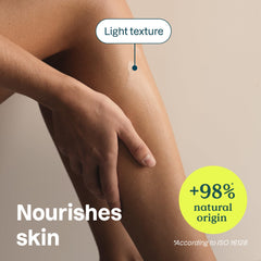 ATTITUDE body lotion quick absorption texture showing non-greasy hydration