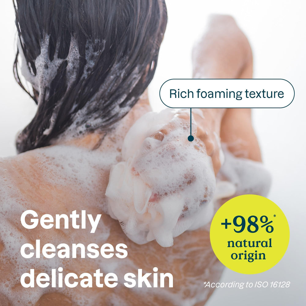 ATTITUDE body wash gentle-foam provides rich lather for daily cleansing.