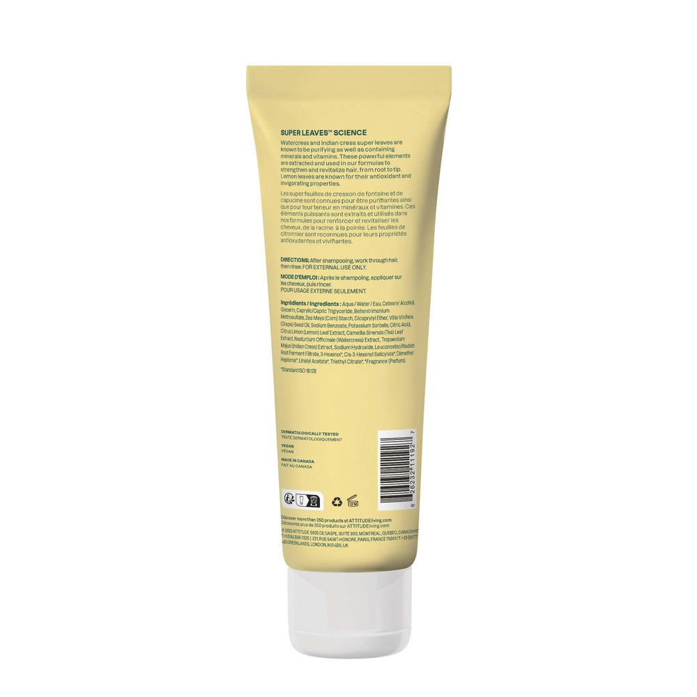 ATTITUDE Clarifying Conditioner fragrance notes Earl Grey cucumber evoke refreshing scent during routine.