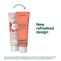 ATTITUDE Colorlast conditioner bottle with open cap; easy apply for smoother detangling.