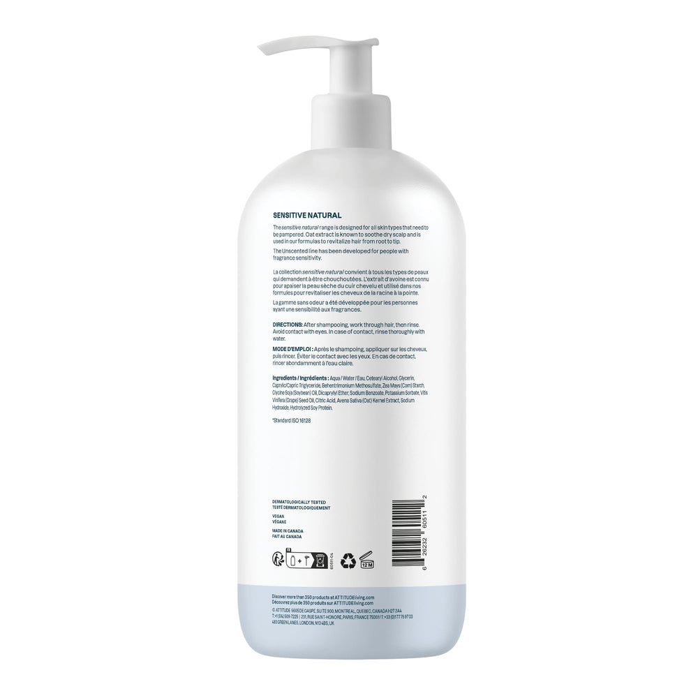 ATTITUDE daily-use conditioner image showing an easy routine for sensitive skin.