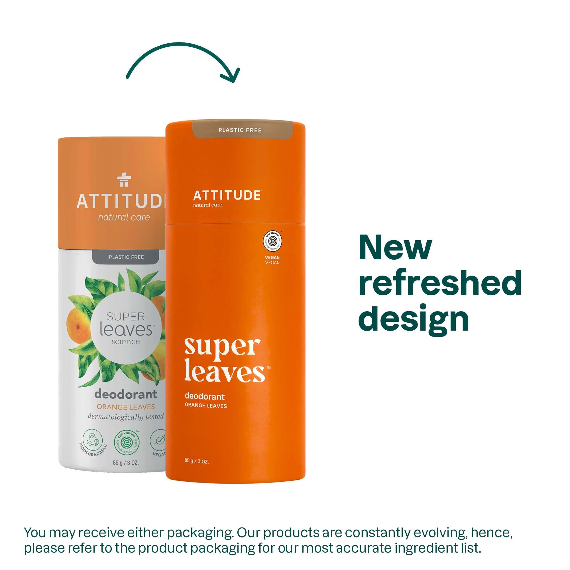 ATTITUDE deodorant packaging biodegradable FSC-certified design, supporting eco-friendly routines