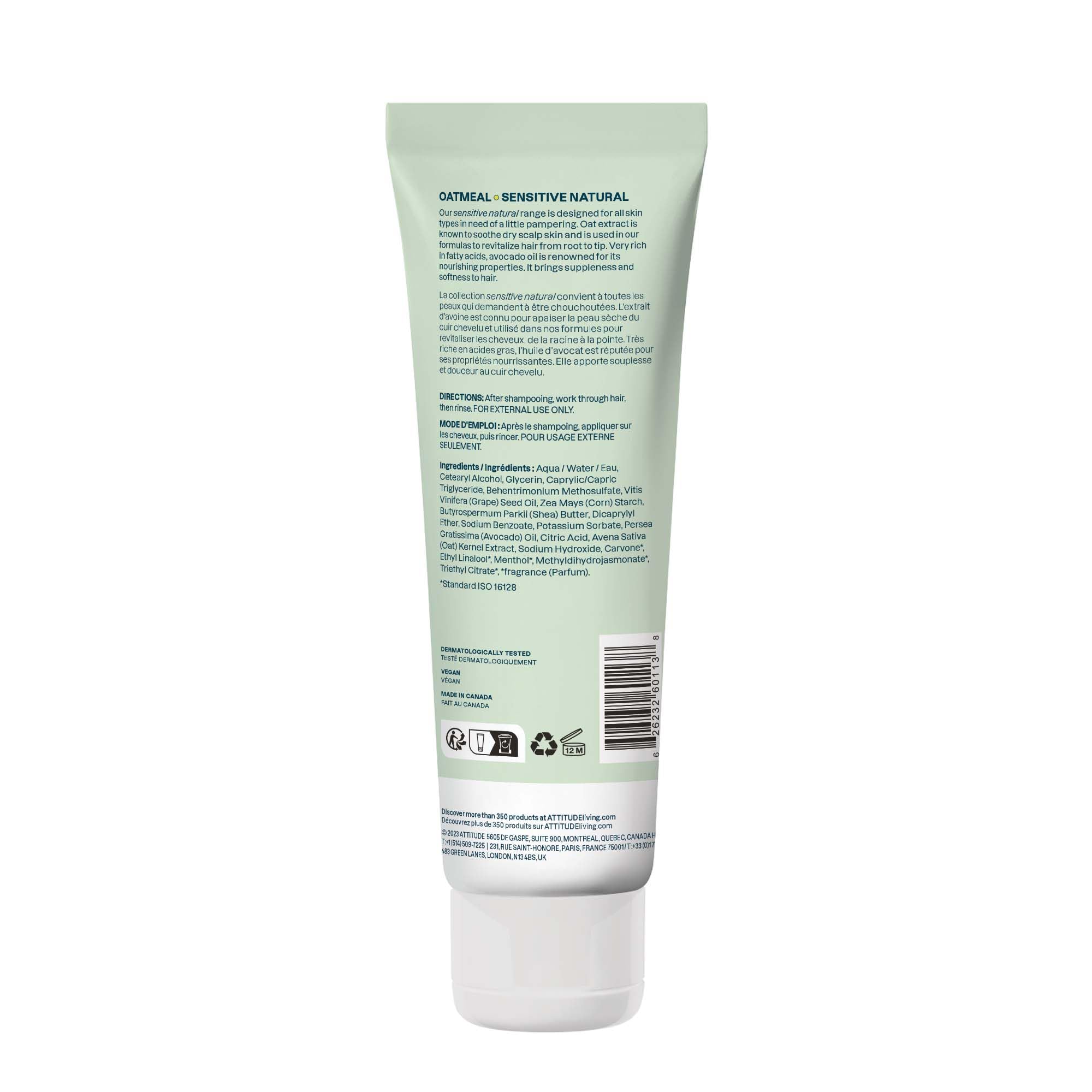 ATTITUDE conditioner pairs well with Nourishing Shampoo for a complete routine.