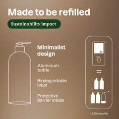 ATTITUDE Hydrating Shampoo foam creates gentle cleansing for daily use.